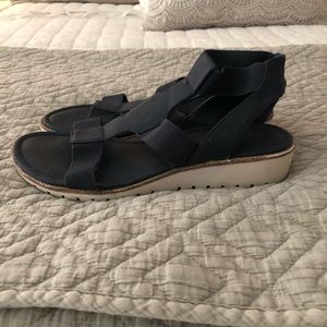 Navy blue sandals